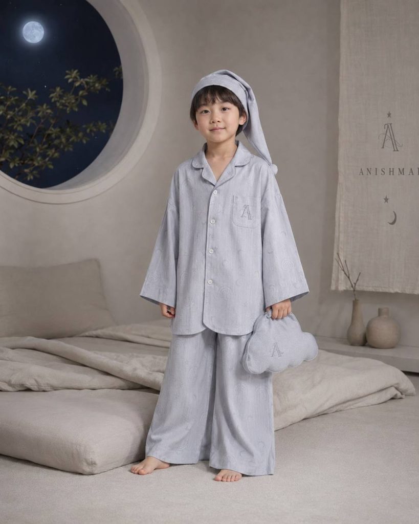 Anishmai Gri Erkek Çocuk Pijama Seti - Erkek Çocuk